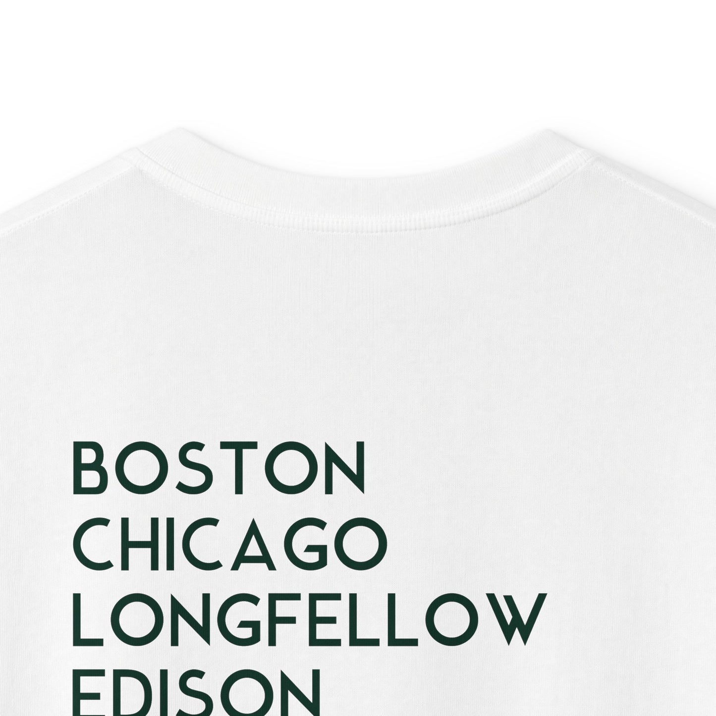 Kids Tee — Boston Edison Neighborhood Logo Tee (Front Window + Back City List)