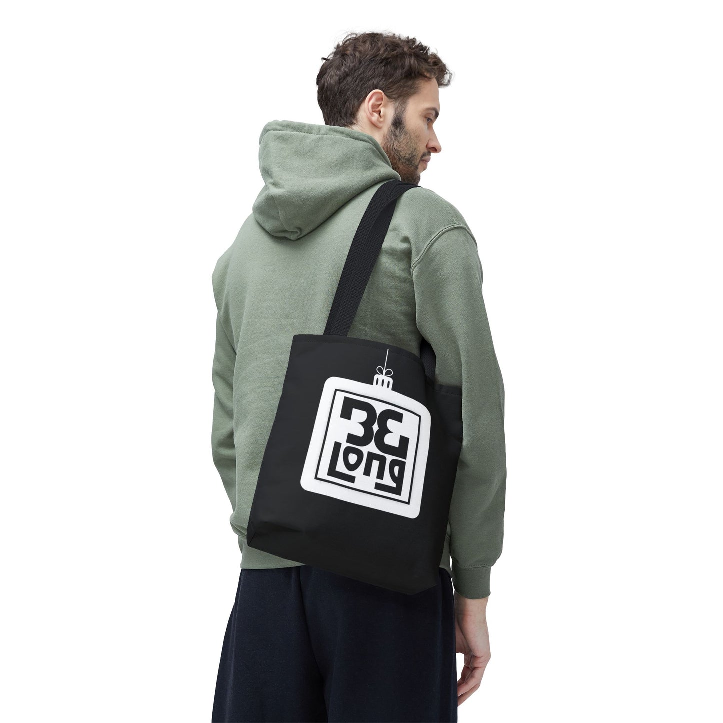 Holiday Home Tour Tote Bag — 'Be Long' Ornament Design