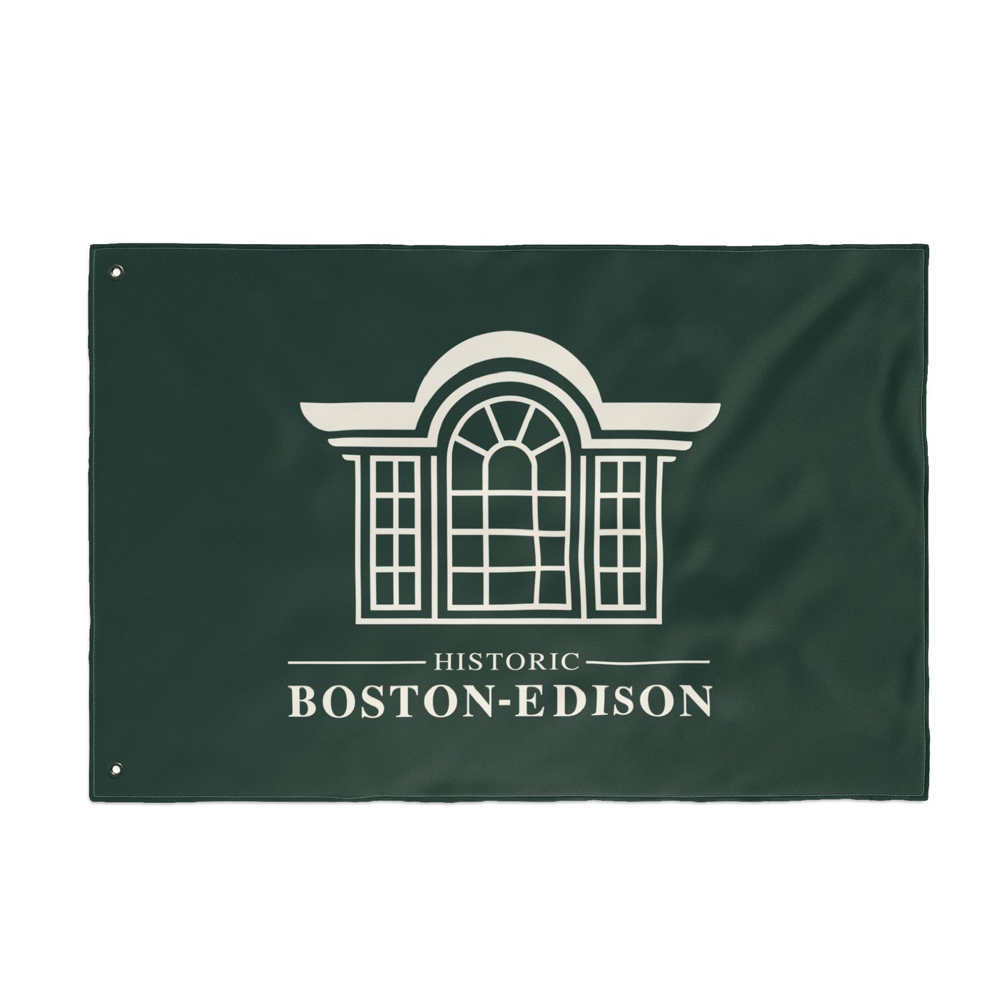 Historic Boston-Edison Association Green Outdoor Flag