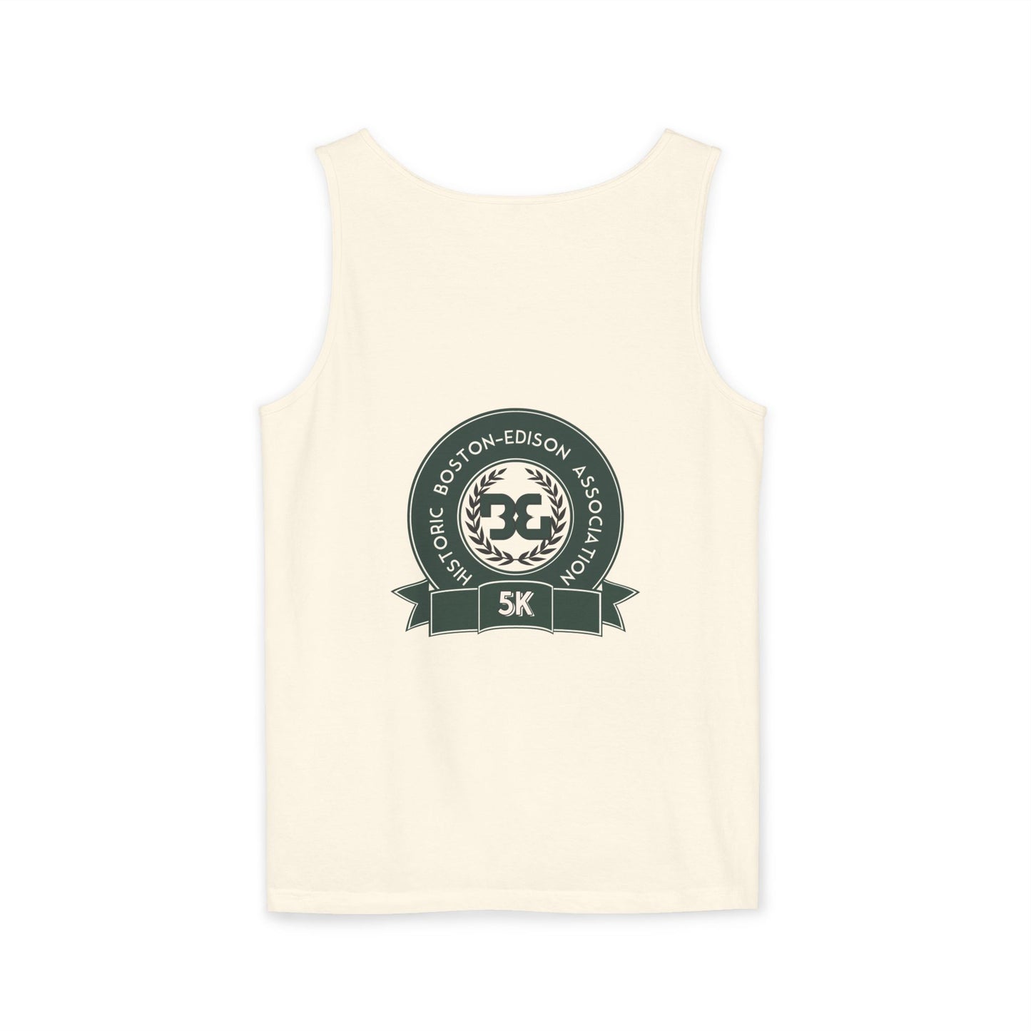 Unisex Garment-Dyed Tank Top - Vintage 5K Race Shirt, Summer Fitness Top, Casual Workout Wear, Eco-Friendly Activewear, Gym Tank
