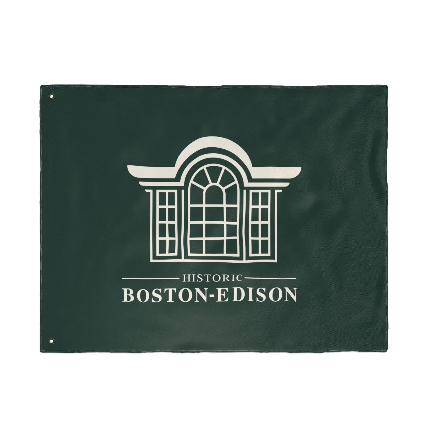 Historic Boston-Edison Association Green Outdoor Flag