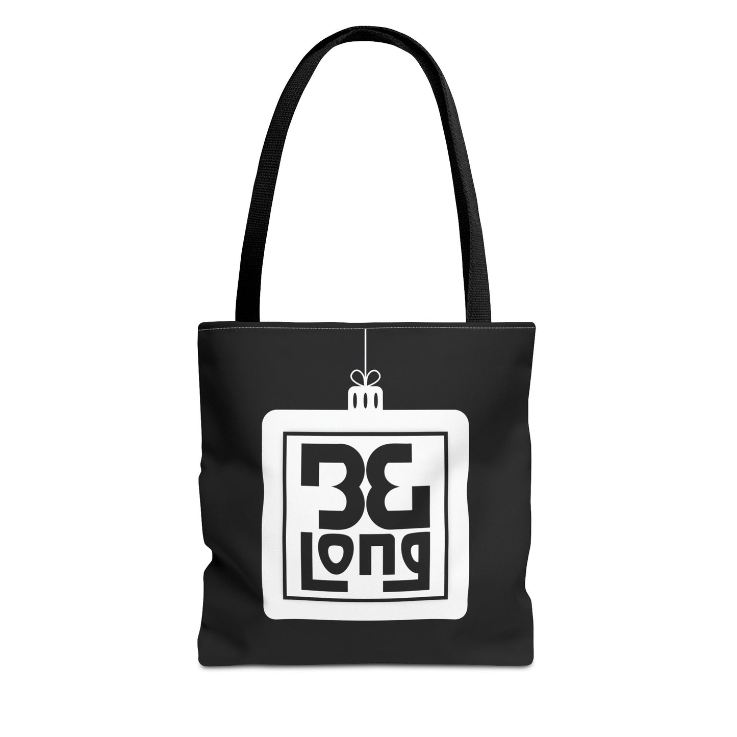 Holiday Home Tour Tote Bag — 'Be Long' Ornament Design