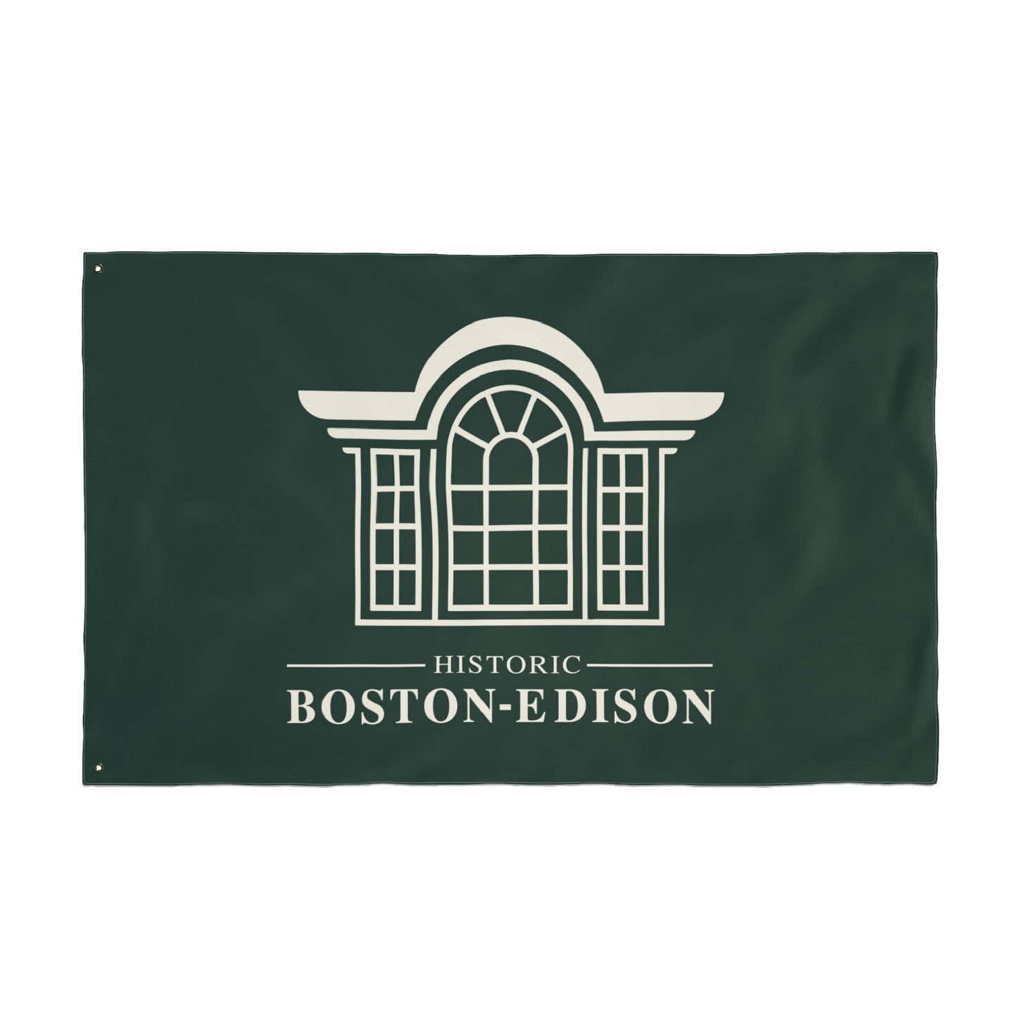 Historic Boston-Edison Association Green Outdoor Flag