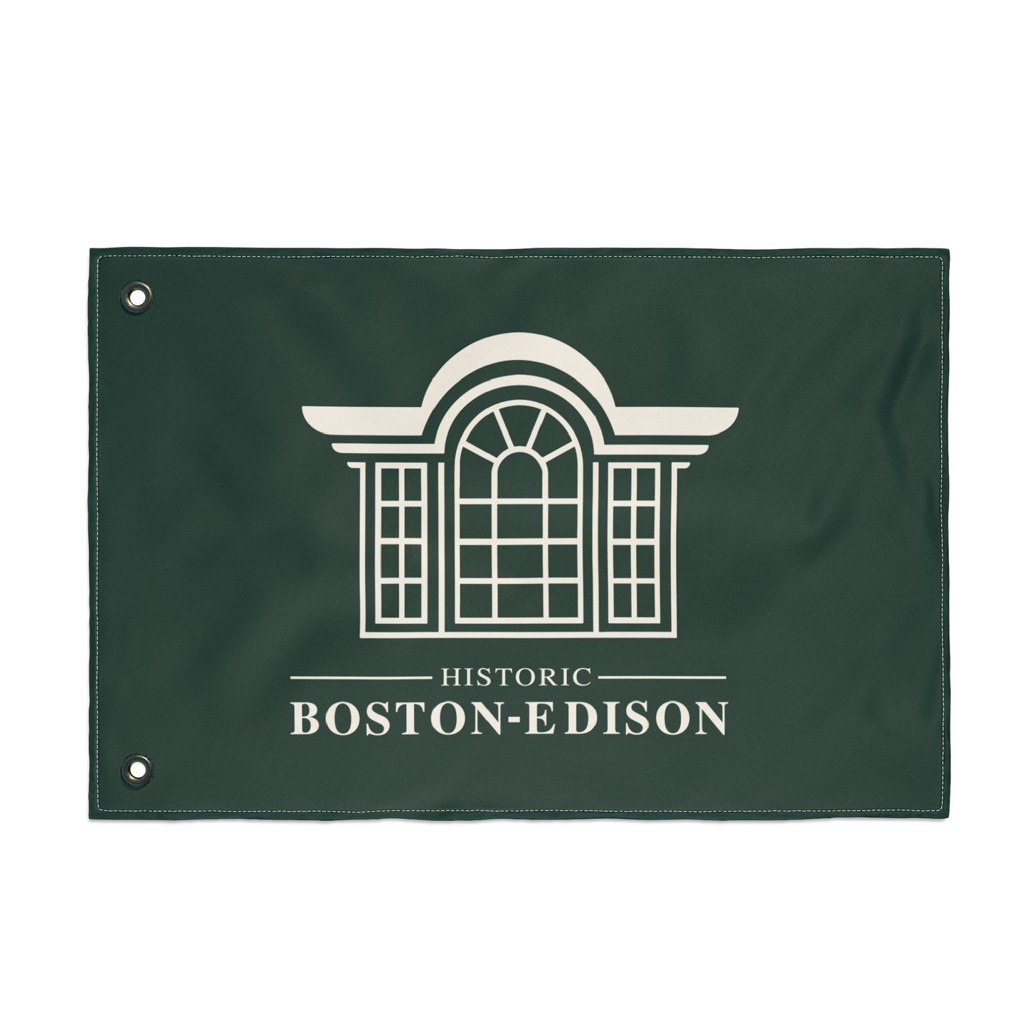 Historic Boston-Edison Association Green Outdoor Flag