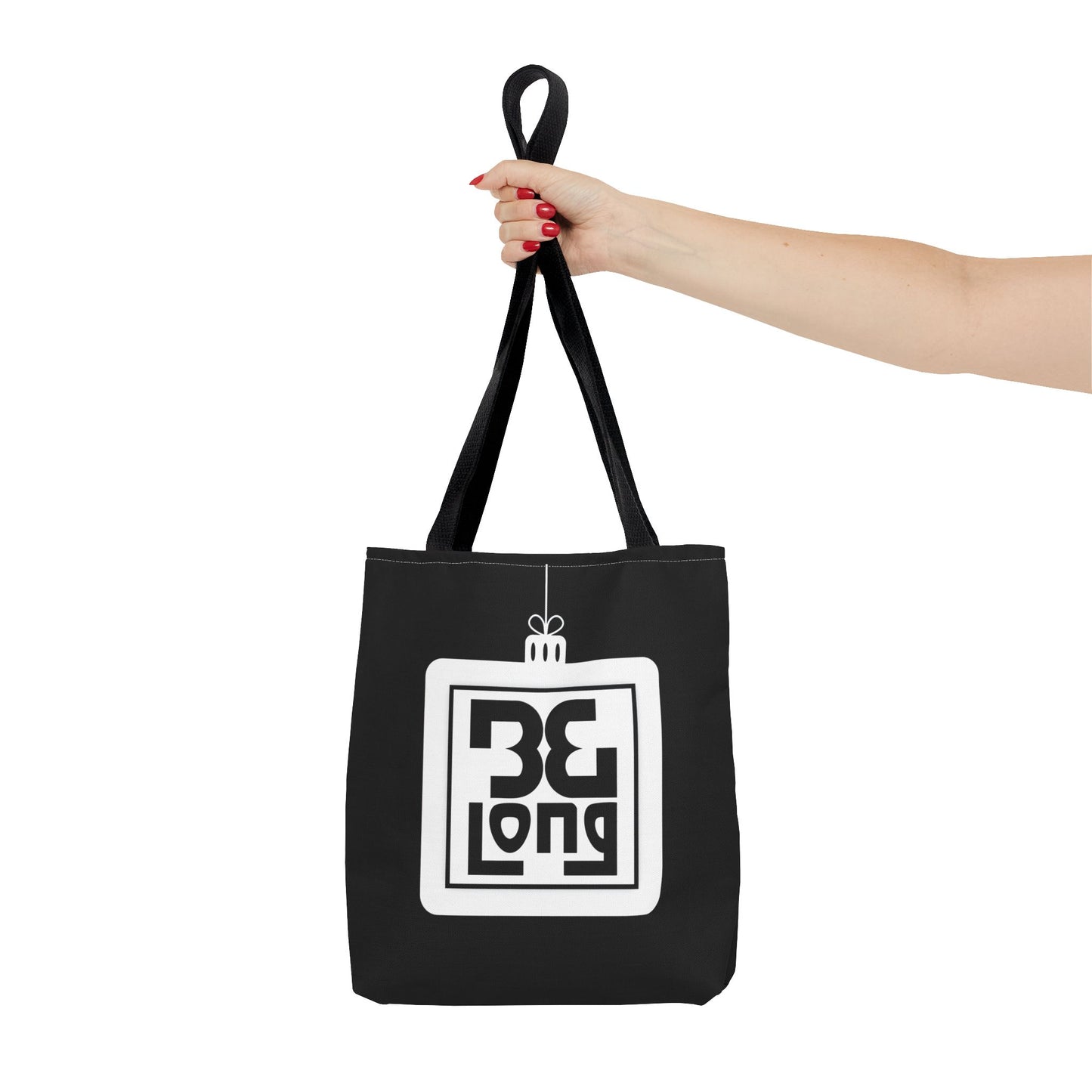 Holiday Home Tour Tote Bag — 'Be Long' Ornament Design