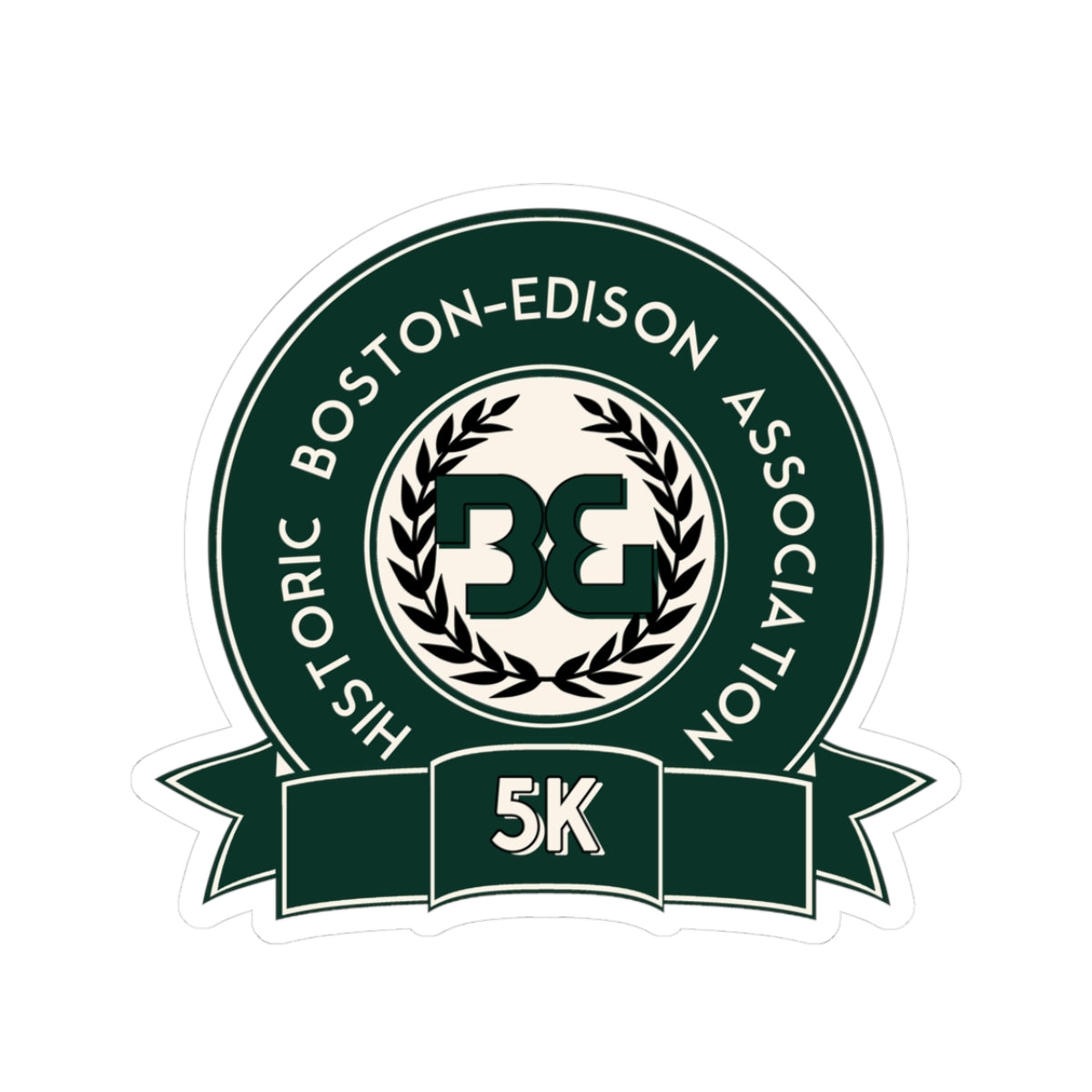 5K Event Kiss-Cut Stickers for Runners, Running Gifts, Sports Decor, Boston-Edison Association Merchandise, Race Day Accessories