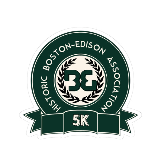 5K Event Kiss-Cut Stickers for Runners, Running Gifts, Sports Decor, Boston-Edison Association Merchandise, Race Day Accessories